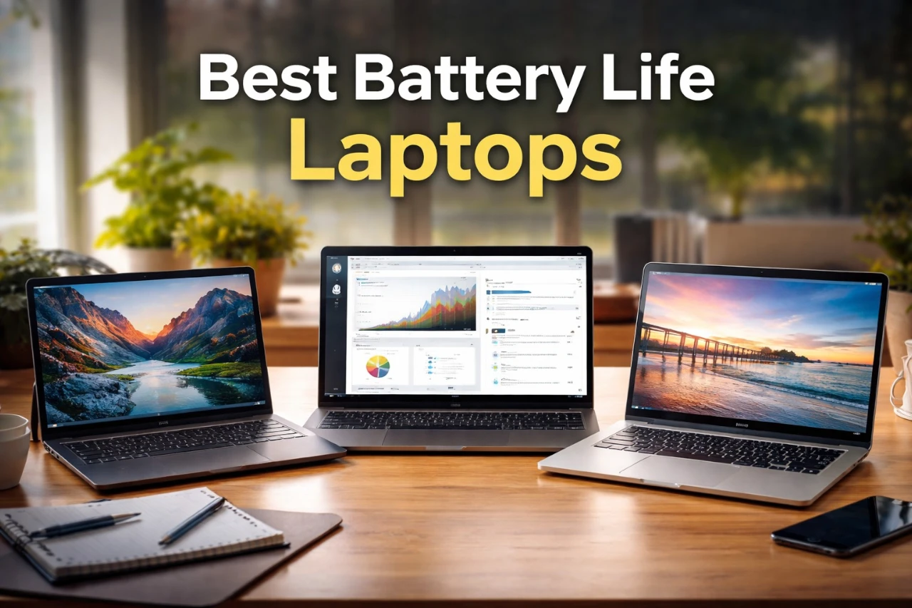 Best Battery Life Laptops for All-Day Productivity and Travel