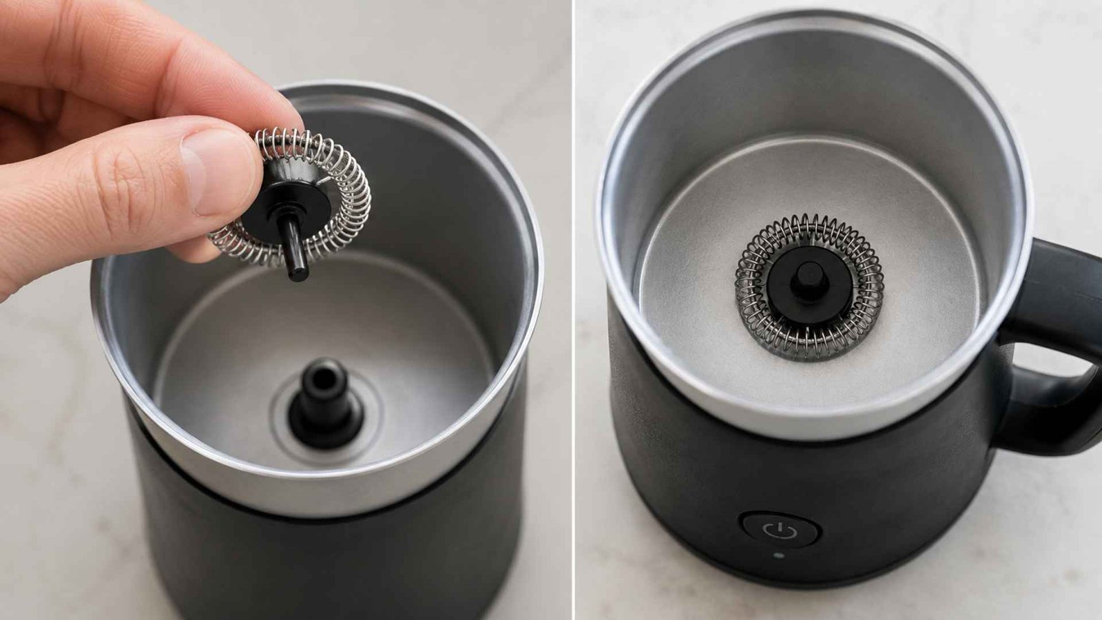 Check Whether the Frothing Whisk Is Installed Correctly
