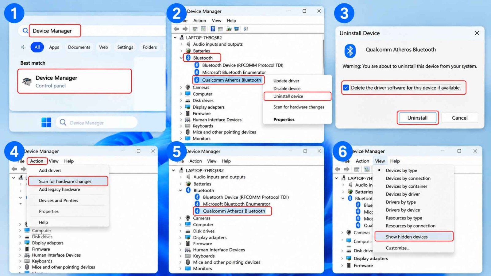 Reinstall the Network Adapter in Device Manager
