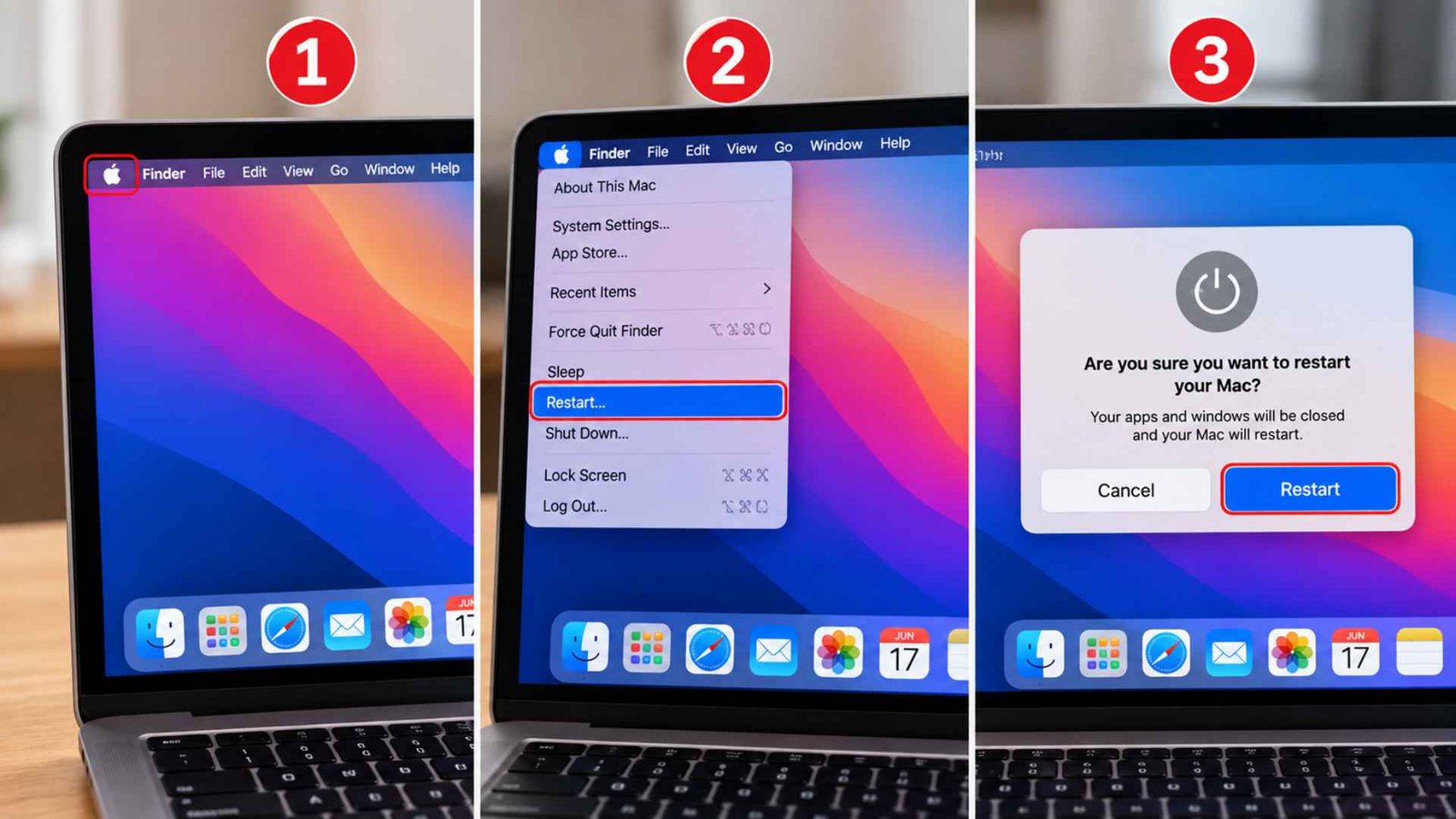 Restart the MacBook and WiFi Router