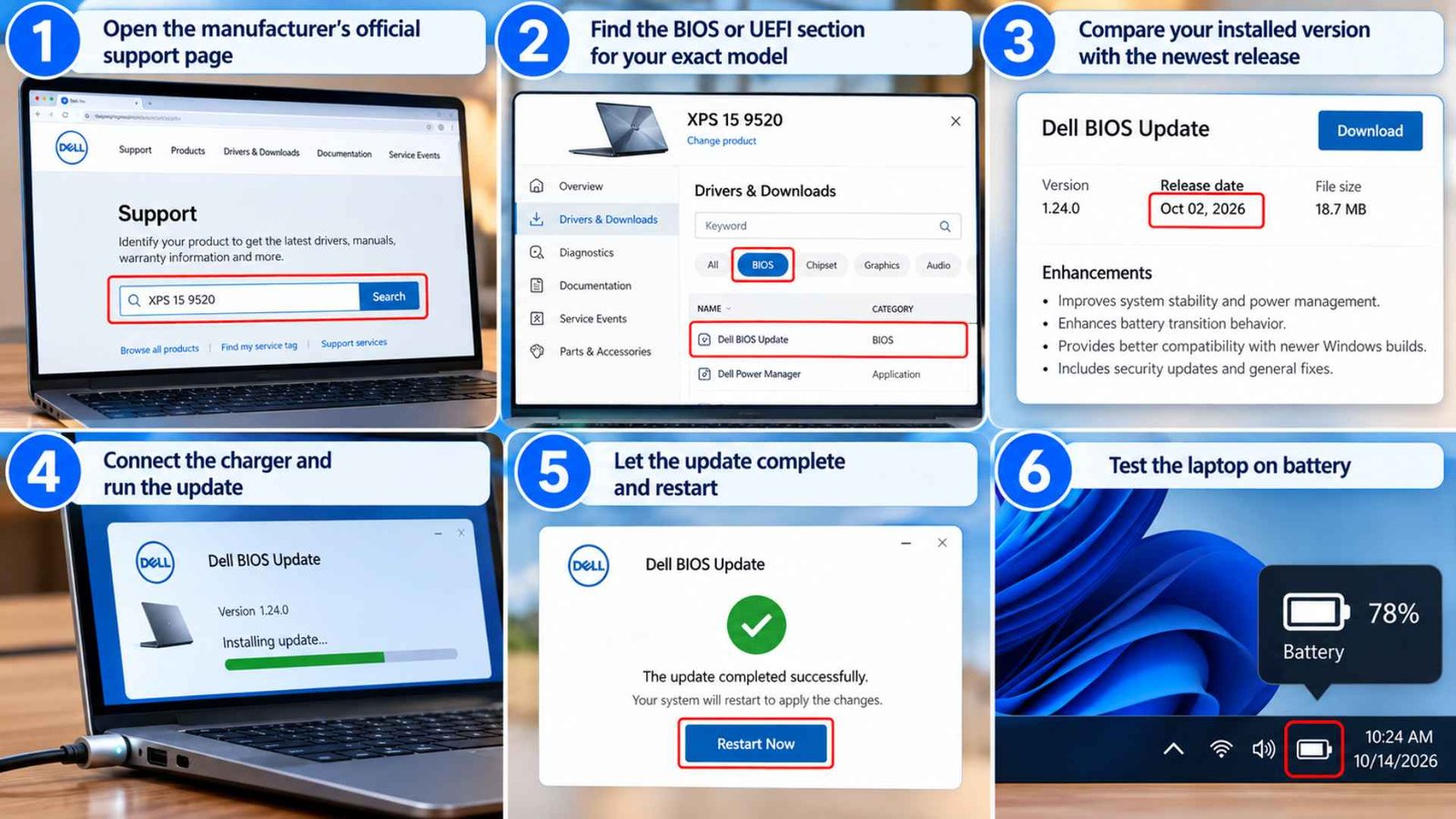 Apply the Latest System BIOS or UEFI Update