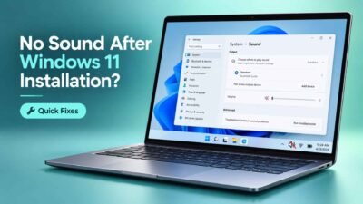 How to Fix No Sound After Windows 11 installation