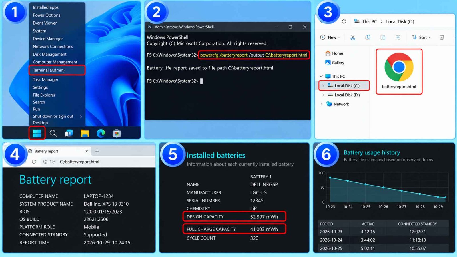 Run a Battery Health Report